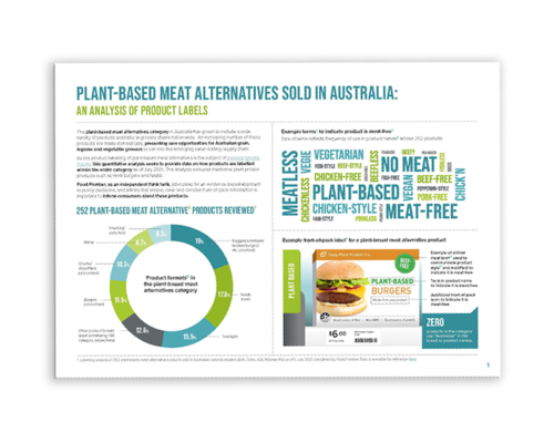 2021 Plant Based Meat Labelling Analysis