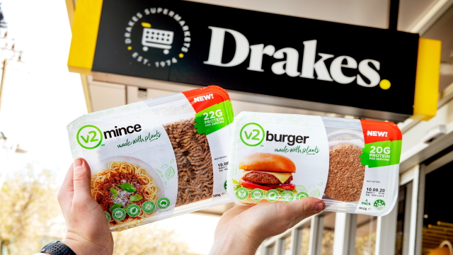 v2food’s plant-based meats hit supermarket shelves in SA & QLD