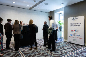 AltProteins 25 attendees line up for plant-based milk coffees